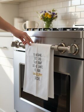 Funny Dateline Cotton Kitchen Towel